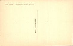 CPA Arles les Arenes Grand Escalier 