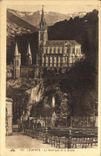 CPA Lourdes La Basilique et la Grotte 
