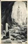 CPA Lourdes Apparition de la Tres Sainte Vierge a Bernadette Soubirous en 1858 