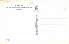 CPA Chapelle de la Medaille Miraculeuse 