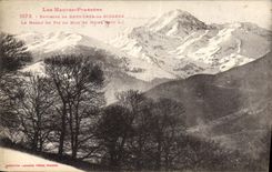 CPA Les Hautes Pyrenees Environs de Bagneres de Bigorre le massif du pic du Midi 