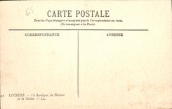 CPA Lourdes La Basilique les Piscines et la Grotte 