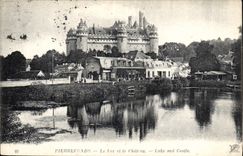 CPA Pierrefonds Le Lac et le Chateau 