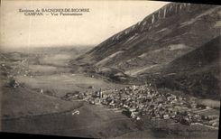 CPA Environs de Bagneres de Bigorre Campan Vue Panoramique 