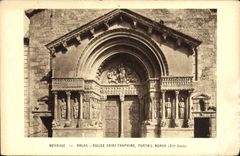 CPA Moyen Age Arles Eglise Saint Trophime Portail Roman XII siecle 