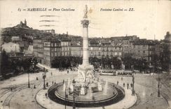 CPA Marseille Place Castellane Fontaine Cantini 