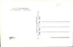 CPA Strasbourg La Cathedrale la Vierge 