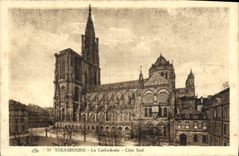 CPA Strasbourg La Cathedrale cote sud 