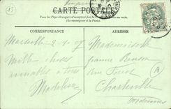 CPA Marseille La Cathedrale prise de la Jetee de la Joliette 