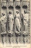 CPA Strasbourg La Cathedrale Portail de gauche les Vertus 