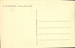 CPA Strasbourg Maison Kammerzell 