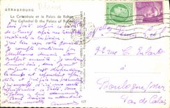 CPA Strasbourg La Cathedrale et le Palais de Rohan 