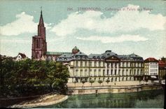 CPA Strasbourg Cathedrale et Palais des Rohan 
