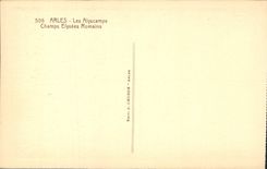 CPA Arles Les Alyscamps Champs Elysees Romains 