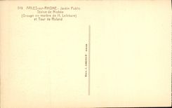 CPA Arles sur Phone Jardin Public Statue de Niobee 