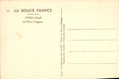 CPA La Douce France Nimes Gard la porte d'Auguste Byrrh