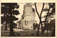 CPA La Douce France Nimes Gard La Tour Magne 