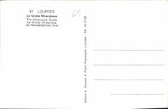 CPA Lourdes la Grotte Miraculeuse 