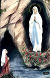 CPA Lourdes l'Apparition 