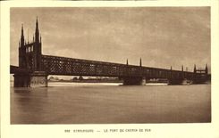 CPA Strasbourg le Pont du Chemin de fer 