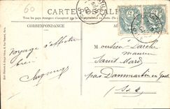 CPA Chateau de Chantilly Oise vue prise des parterres 