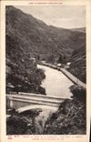 CPA Pont du Poy et la Garonne vue vers la France entree de la Valle de 