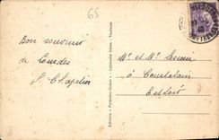 CPA Lourdes les rampes et la Basilique au fond l'Arbiden 