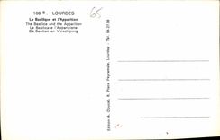 CPA Lourdes la Basilique et l'Apparition 