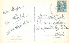 CPA Tarbes Jardin Massey l'Allee des Rosiers