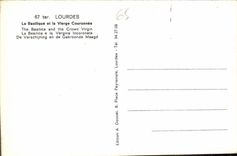 CPA Lourdes La Basilique et la Vierge Couronnee 