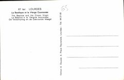 CPA Lourdes La Basilique et la Vierge Couronnee 