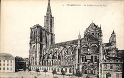 CPA Strasbourg La Cathedrale cote sud 