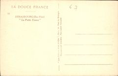 CPA La Douce France Strasbourg Bas Rhin La Petite France 