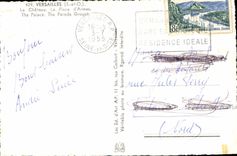 CPA Versailles S et O le Chateau la Place d'Armes 