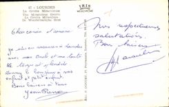 CPA Lourdes La Grotte Miraculeuse 