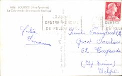 CPA Lourdes Htes Pyrenees Le Calvaire des Bretons et la Basilique 