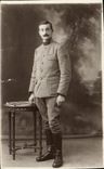 CARTE PHOTO soldat Militaria (N°90 sur le col)
