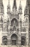 CPA Cathedrale de Rouen ensemble de la facade 