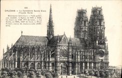 CPA Orleans La Cathedrale Sainte Croix facade Nord 