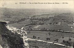 CPA Vezelay Vue sur Saint Pere prise de la Terrasse du Chateau 