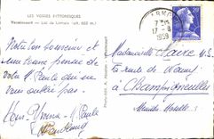 CPA Les Vosges Pittoresque Vexaincourt Lac de Lamaix 