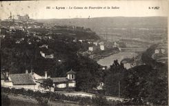 CPA Lyon Le Coteau de Fourviere et la Saone 