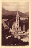 CPA Lourdes vue plongesur la Basilique 