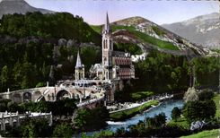 CPA Lourdes La Basilique 