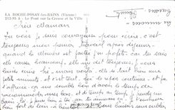 CPA La Roche Posay les Bains Vienne Le Pont sur la Creuse et la Ville