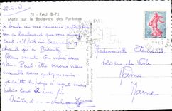 CPA Pau B P Matin sur le Boulevard des Pyrenees