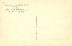 CPA Ault Onival Somme Les Falaises et la Plage
