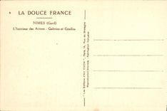 CPA La Douce France Nimes Gard L'Interieur des arenes Galeries et Gradins 