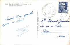 CPA Lac d'Annecy Presquille de Duingt et Talloires