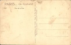 CPA Paris en Flanant Rue de la Paix Metro